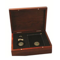 Rosewood Finish Gift Set- key fob, money clip